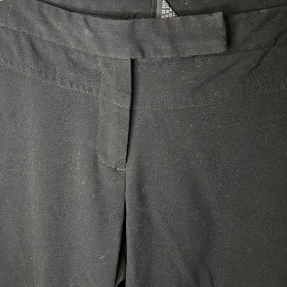 MixIt Stretch Black Straight Leg Flat Front Dress Pants Womens Petite 8P - Picture 4 of 16